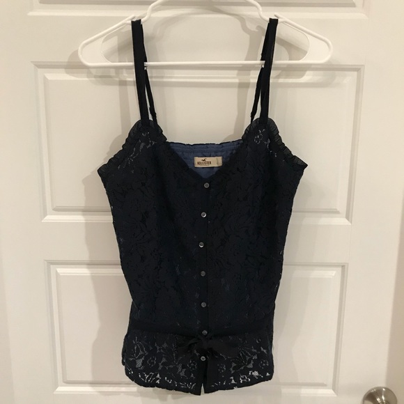 Hollister Tops - Hollister Lace Top - Navy - Size M -